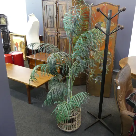 LG ARTIFICIAL PALM IN CANE POT 