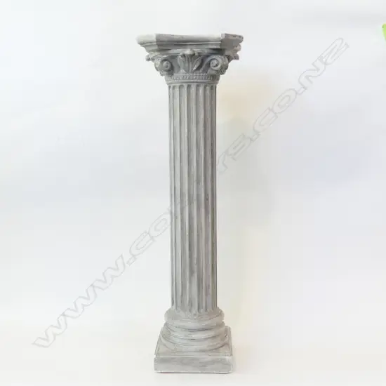CLASSICAL PLASTER COLUMN GREY DISTRESSED FINISH H 755mm