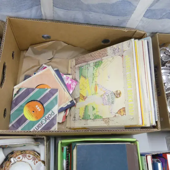 BOX ASST LP  & EP RECORDS 