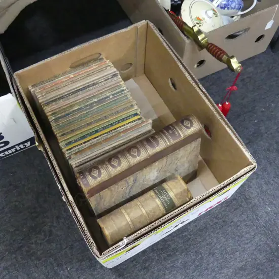 BOX OF BOOKS INCLUDES HISTORY OF ARCHITECTURE 1835  BATES CYCLOPEDIA OF ILLISTRATIONS  ETC ETC