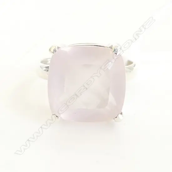 STG & ROSE QUARTZ RING SIZE P