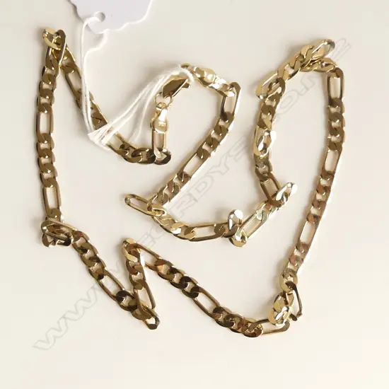 9CT YELLOW GOLD NECK CHAIN 14.66gms  56CM