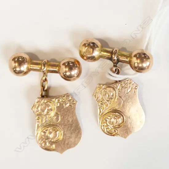 PR 9CT CUFFLINKS 5.5 GM