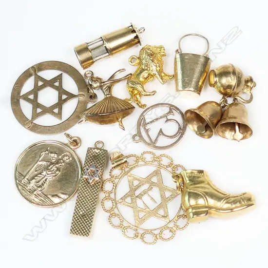 ASSTD 9CT GOLD CHARMS 24gm