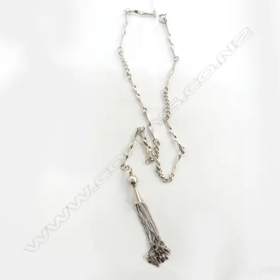 STG SILVER NECKLACE w. TASSLE