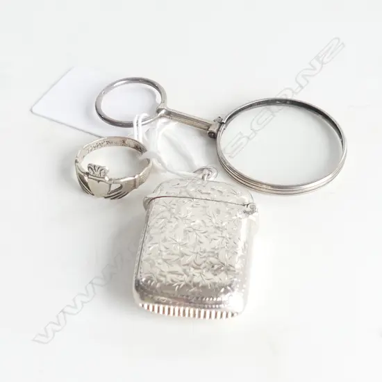 C1900 SILVER VETSA + MONICLE + FRIENDSHIP RING