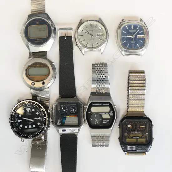 8 ASST. CITIZEN WATCHES
