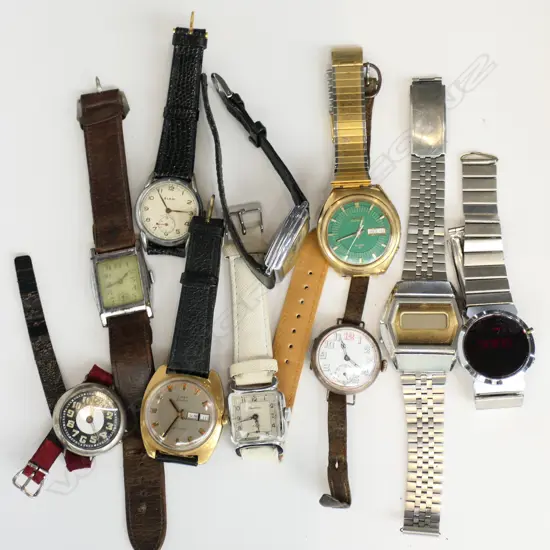 10 ASST. MENS WRIST WATCHES