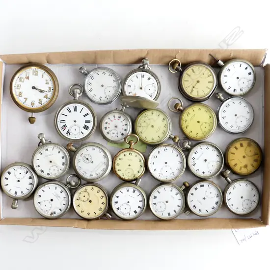23 ASST. MOSTLY OPEN FACED POCKET WATCHES