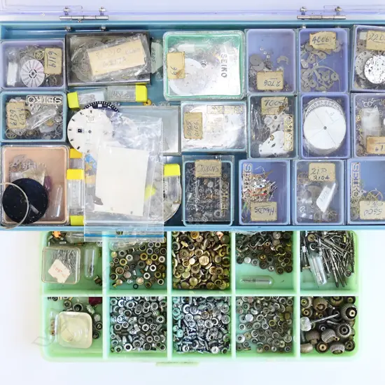 2 BOXES ASST. WATCH MAKERS PARTS