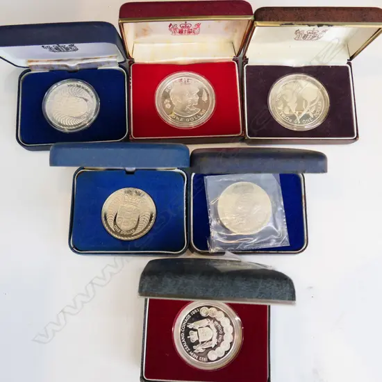 6 SILVER PROOF COINS