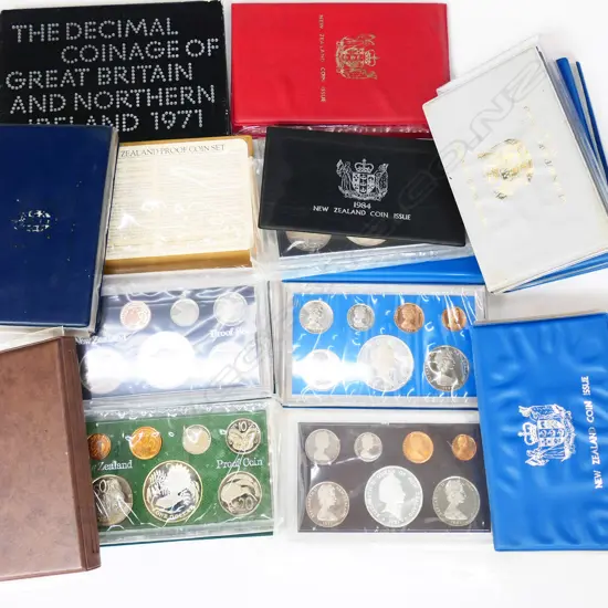 13 COIN ISSUES (11 NZ + UK / AUST.)