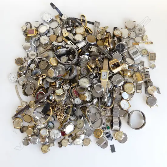 CASE ASST. WRIST WATCHES, PARTS ETC