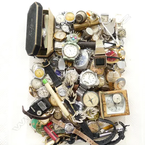 BOX VINTAGE WRIST WATCHES, ETC