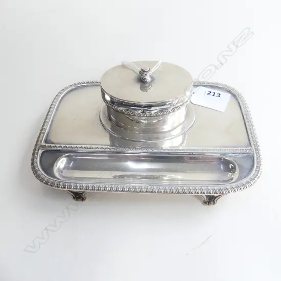 STG SILVER INK WELL, LONDON 1898 359 GM