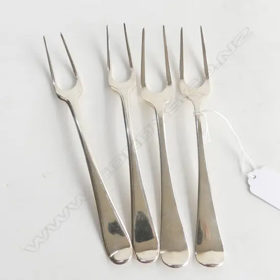 4 STG SILVER 2 TINE FORKS, 2x LONDON 1786, 1809 & 1813 201 GM