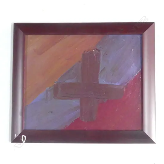 Maroon Cross 295 x 365mm