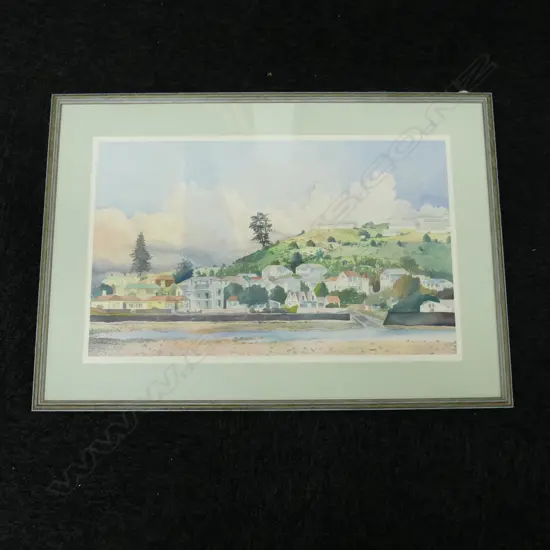 G. W. DUDDING, VIEW OF DEVONPORT, W/C 335x530mm