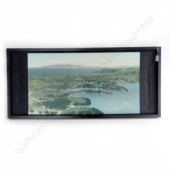 WHITES AVIATION H/COLOURED PRINT OSTEND WAIHEKE 370x680mm