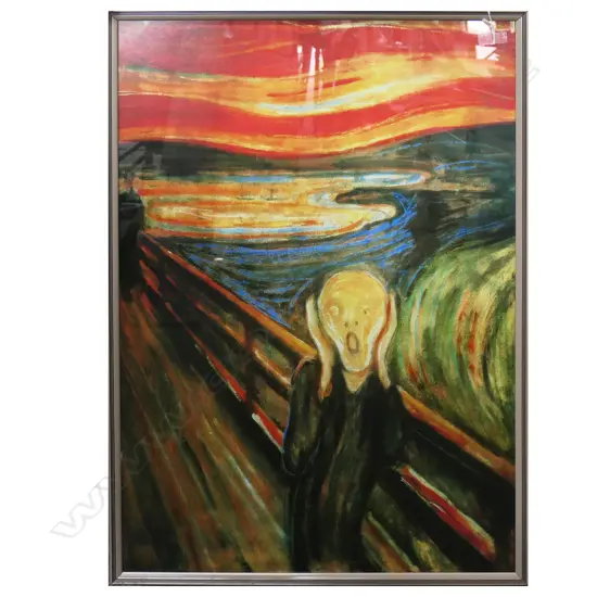 LG EDVARD MUNCH 'THE SCREAM' PRINT 900x595mm
