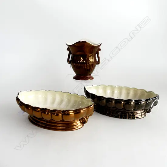 3 TITIAN STUDIO VASES TALLEST 160MM