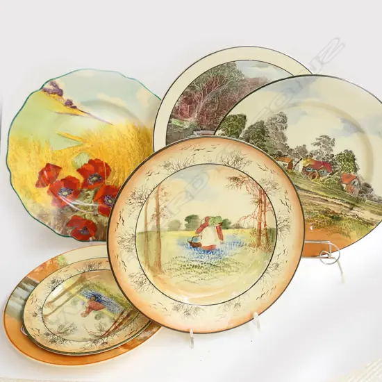 6 ROYAL DOULTON PLATES INCL. POPPY 270mm dia