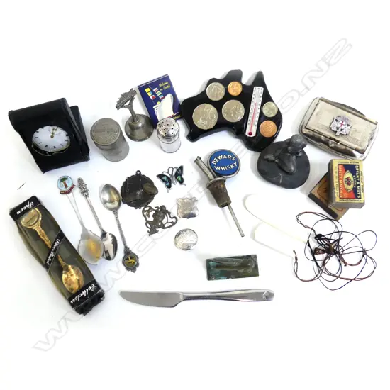 BAG ASST.; CASED POCKETWATCH, SILVER PLATE ETC