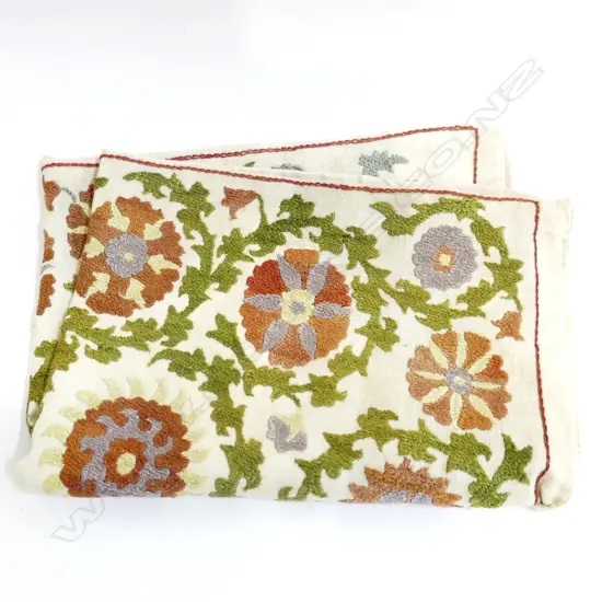 HAND EMBROIDERED SUZANI PILLOW CASE 490x690mm