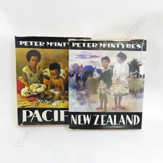 2 PETER MCINYRE ART BOOKS; NEW ZEALAND & PACIFIC