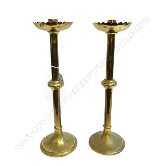 PR TALL BRASS CANDLESTICKS H.385mm