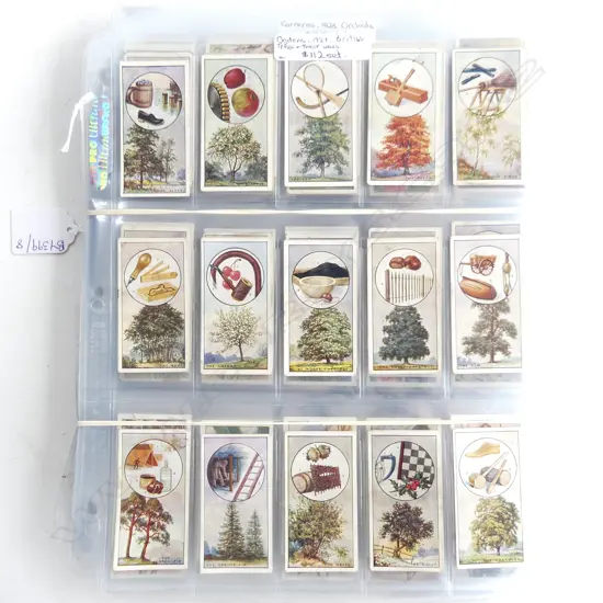 CIGARETTE CARDS; TREES, FLOWERS, ANIMALS (some sets)