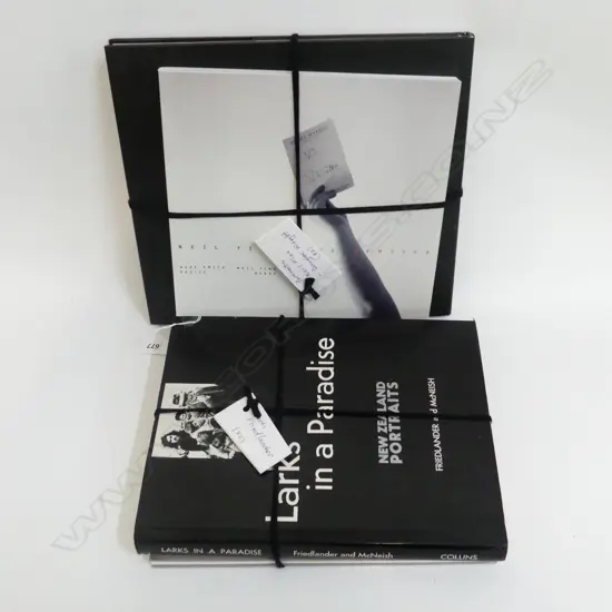 4 NZ PHOTOGRAPHY BOOKS; 2x MARTI FRIEDLANDER, MARK SMITH / NEIL FINN, DOUGLAS WRIGHT 'BLACK MILK'