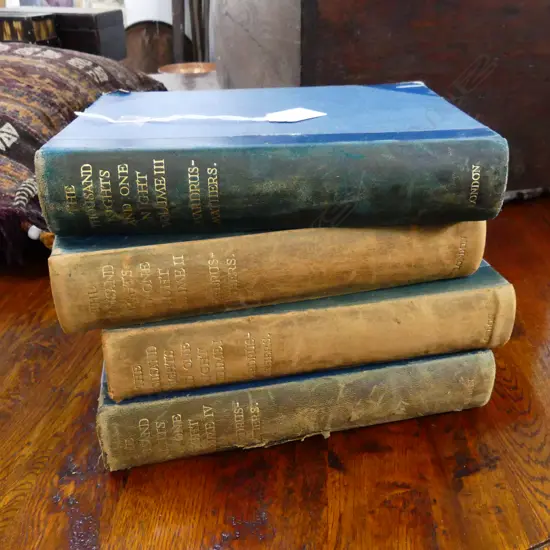 4 BOOK VOLS. 'THE THOUSAND NIGHTS AND ONE NIGHT' LONDON 1923 H.235mm