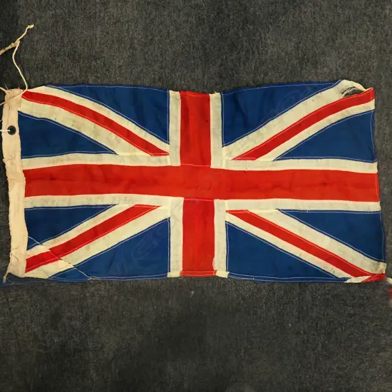VINTAGE LINEN UNION JACK FLAG 440x830mm