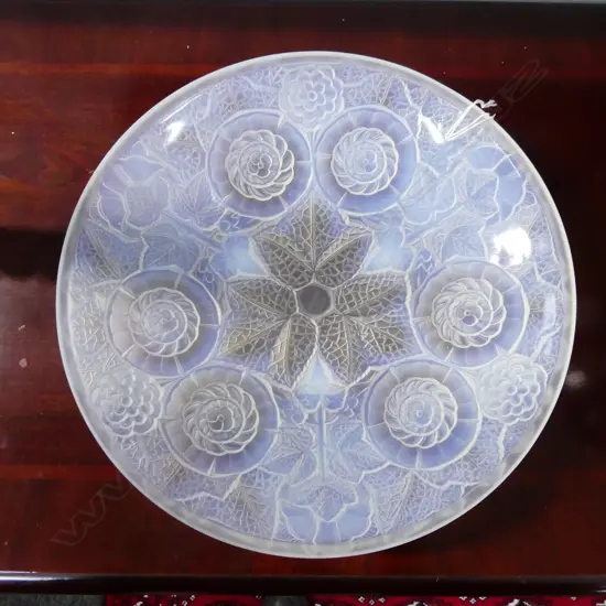 FRENCH OPALESCENT GLASS BOWL Dia.315mm