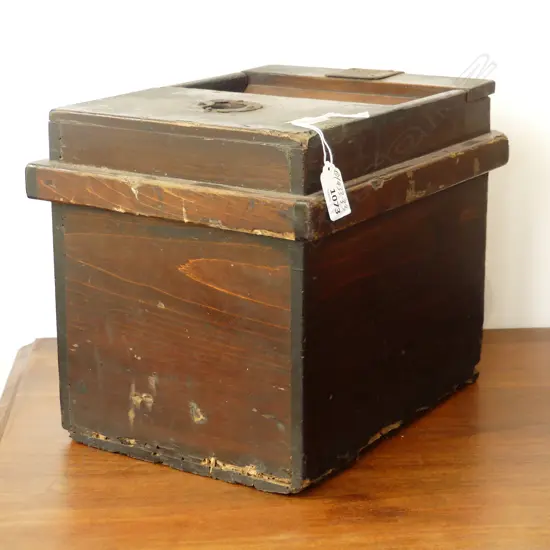 ANTIQUE JAPANESE TEMPLE OFFERING BOX AF