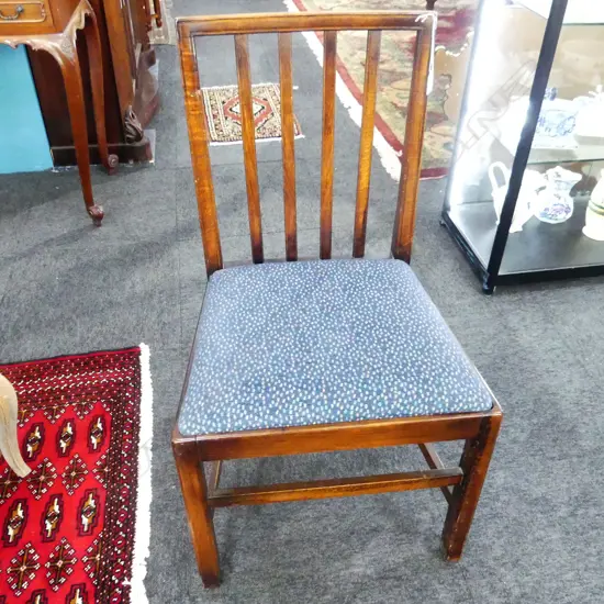 ANTIQUE MAHOGANY DINING CHAIR w. DROP IN SEAT