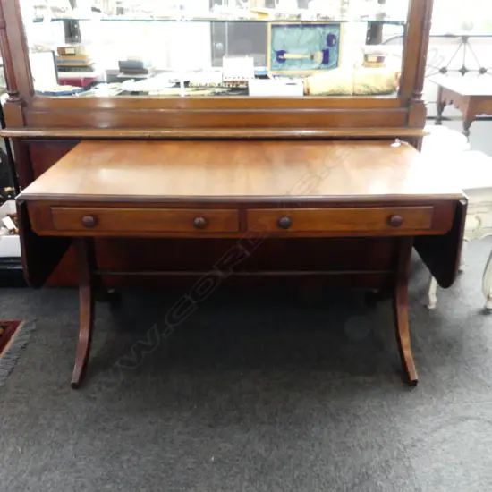 MAHOGANY SOFA TABLE