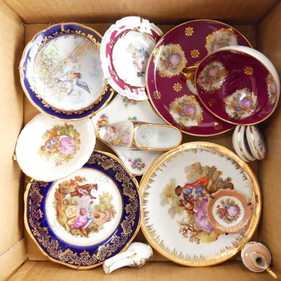 SMALL BOX MINITURE LIMOGE CHINA 11PCS