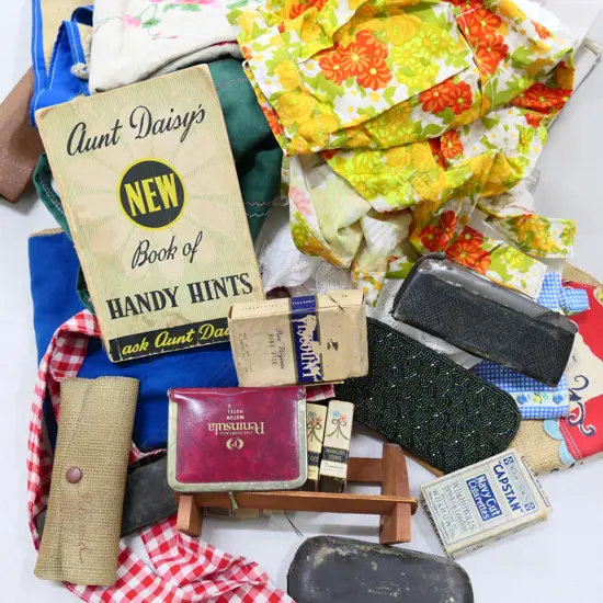 BOX LOT ASST. LINENS ETC