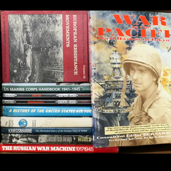 BOX LOT BOOKS; WWII INTEREST