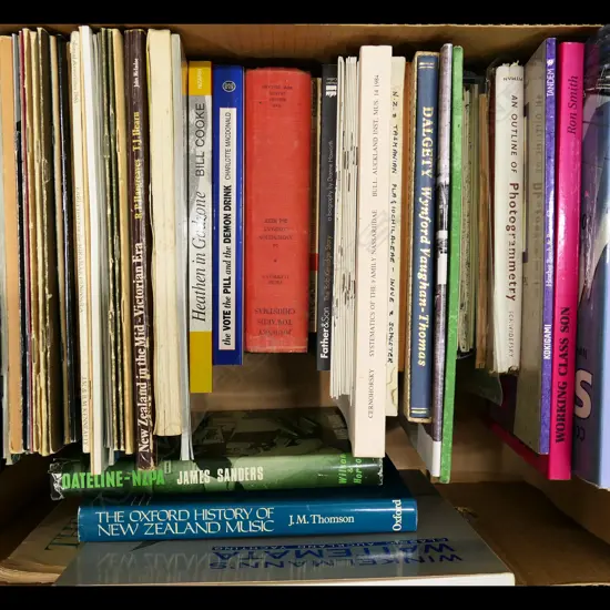 BOX LOT BOOKS; NZ HISTORICAL