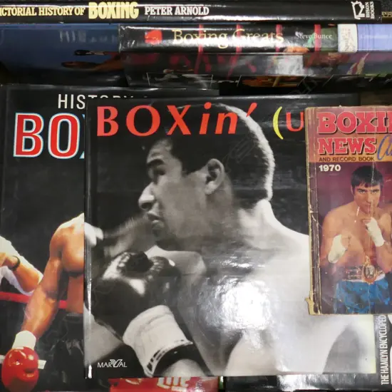 BOX LOT BOOKS; BOXING INTEREST