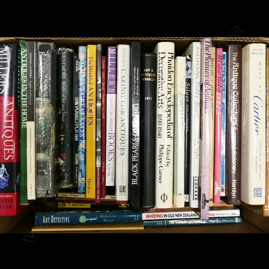 BOX LOT BOOKS; DECORATIVE ARTS & JEWELLERY