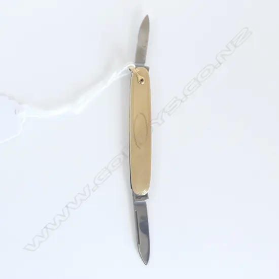 ROLLED GOLD PEN/FRUIT KNIFE, L.70mm, 19.3gm