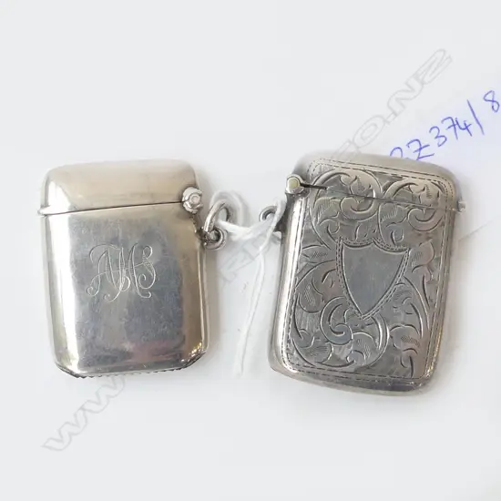 2 STG SILVER VESTAS; B'HAM 1902 & 1914 40.6gms