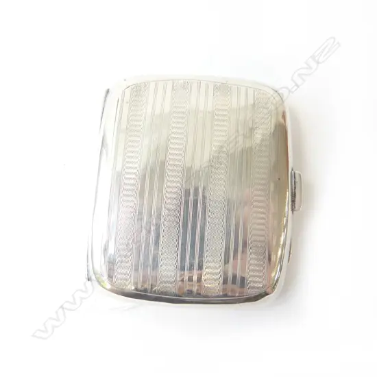 STG SILVER CIGARETTE CASE by JOSEPH GLOSTER, B'HAM 1921, 49gm