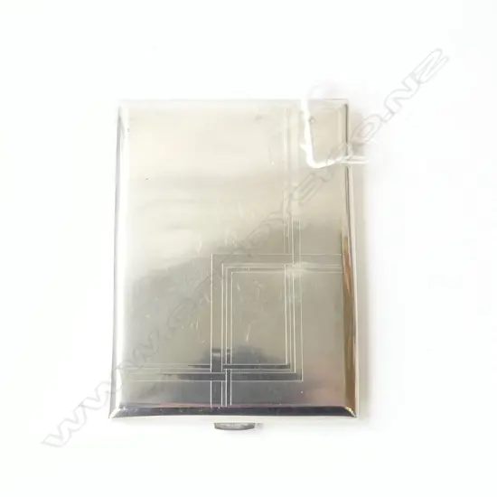 ART DECO 835 SILVER PORTUGESE CIGARETTE CASE, 116gm