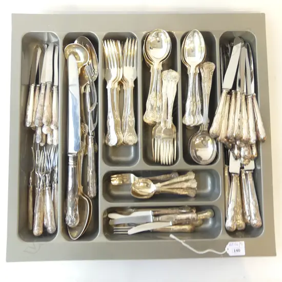 LG SILVER PLATE CUTLERY SET