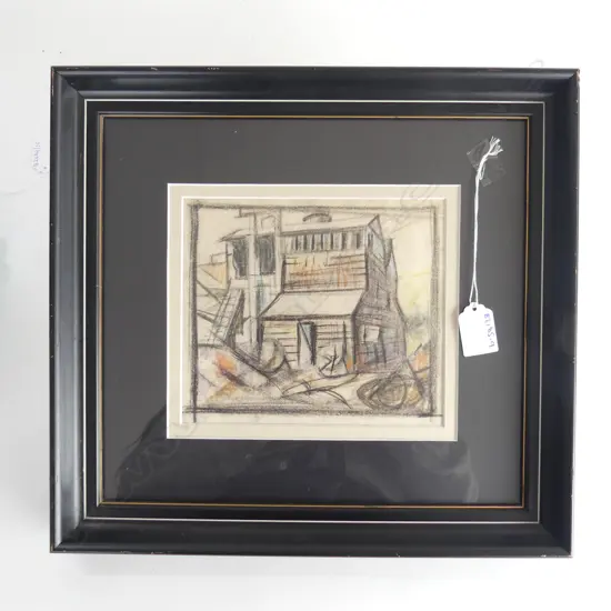 JOHN WEEKS - CONTE STUDY OF BUILDINGS - EX WEEKS O'CONNOR ESTATE 325X250MM OVERALL